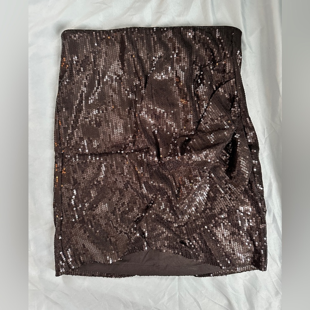 Dynamite Sparkling black Mini Skirt